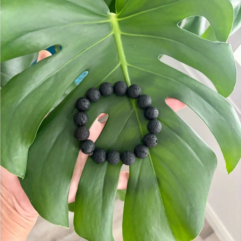 Lava stone bracelet (one)